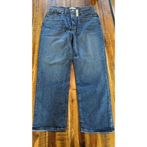 Madewell The Perfect Vintage Jean High Waisted Medium Wash Straight Leg  Sz 31